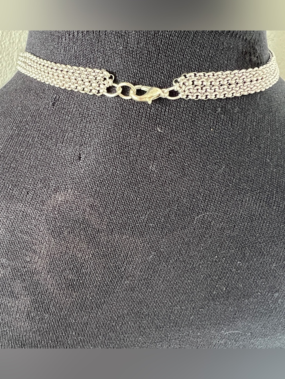 Ferragamo Gunmetal Hardware Necklace | 14.5” Choker - Picture 3 of 8